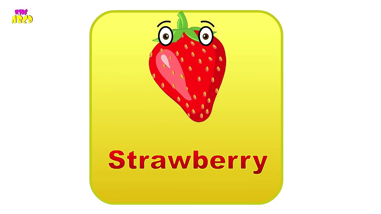 Fruits For Children To Learn | Learning Fruit Names for Kids | Fruits Song for Children