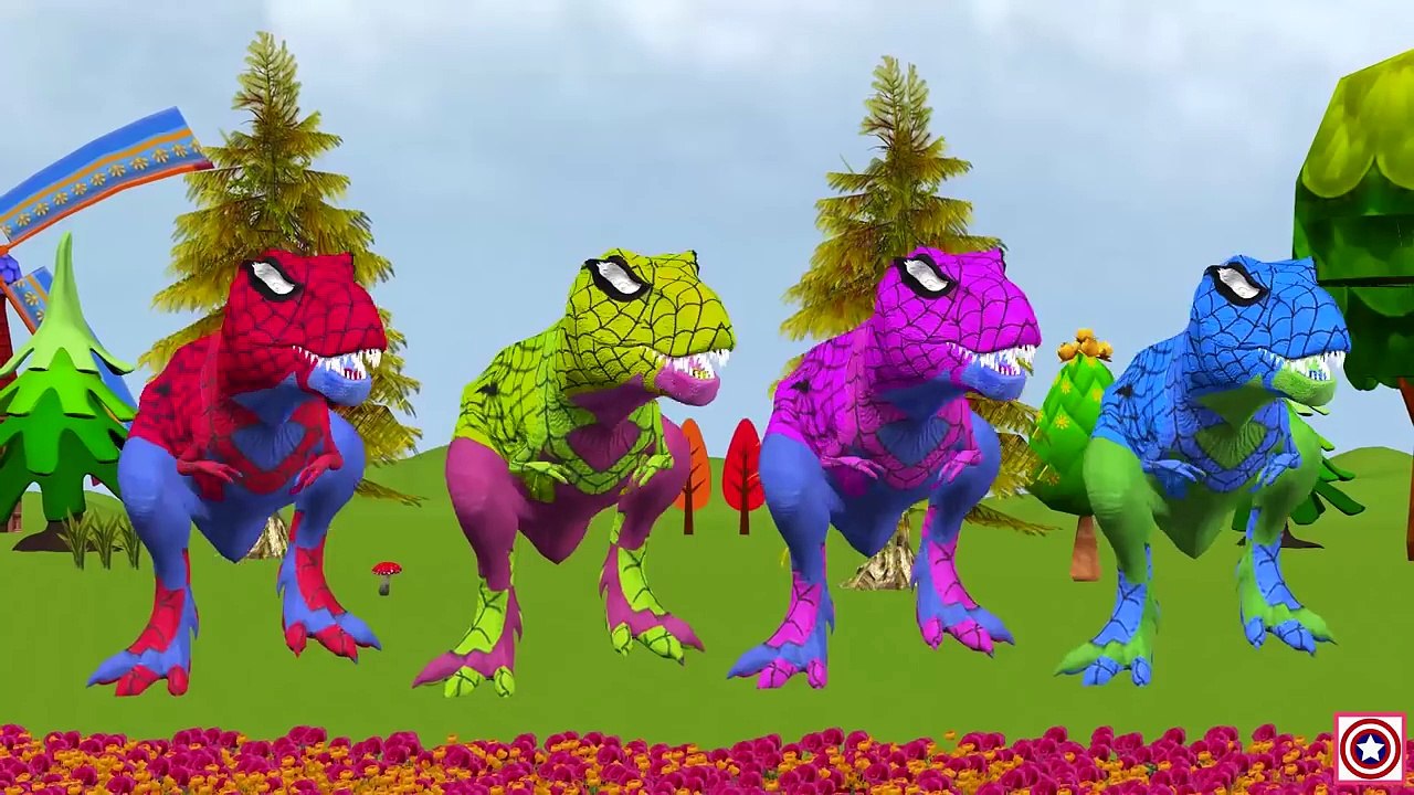 Funny Superheroes Dinosaur Compilation | Dinosaur Finger Family Nursery Rhymes | Big Dinosaurs