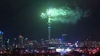 New Year 2017 Auckland, New Zealand (VIDEO) 01-01-2017