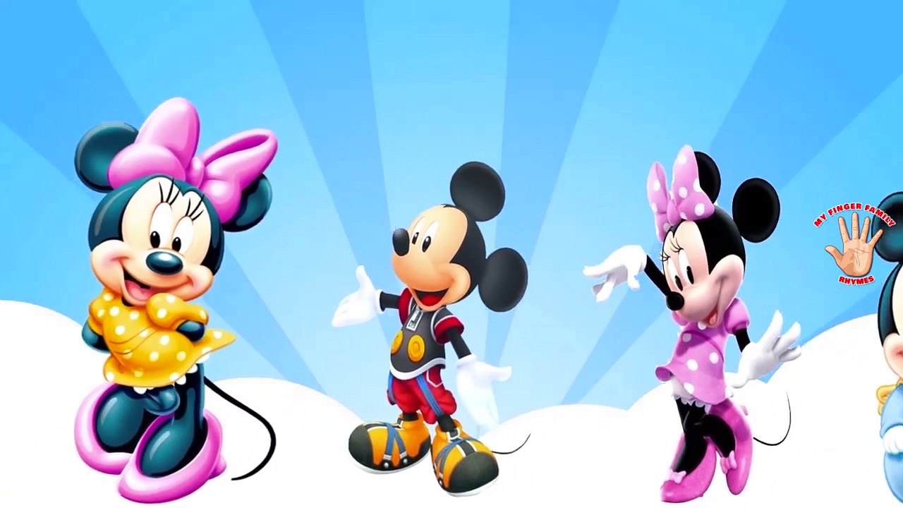 MICKEY MOUSE Finger Family Rhymes For Babies | MY FINGER FAMILY RHYMES