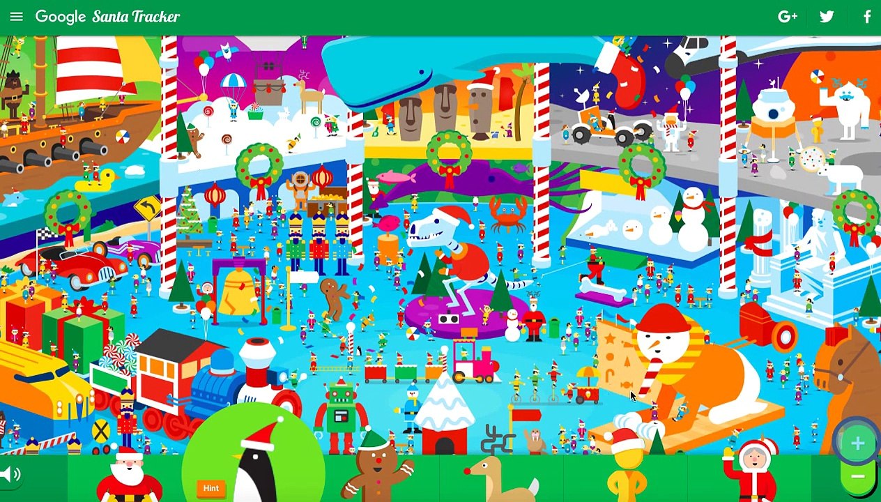 Google Santa Tracker new | DAY 7 - SANTA SEARCH [Online/Android App HD Game]