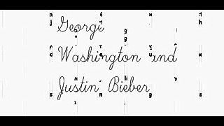 George Washington and Justin Bieber story