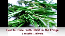 How to Store Fresh Herbs in the Fridge (HD)