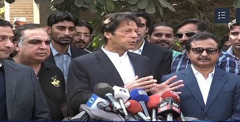 Imran Khan Media Talk in Karachi