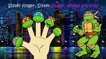 Ninja Turtles Finger Family Nursery Rhymes Lyrics