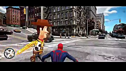 GTA IV - Spiderman With Toy Story Sheriff Woody Mod HD
