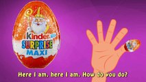 Surprise Egg Finger Family Nursery Rhyme Song | Kinder Surprise Chocolate Egg Lolipop