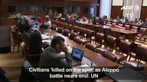 Civilians 'killed on the spot' as Aleppo battle nears end - UN-Z1IR3o_CBD0