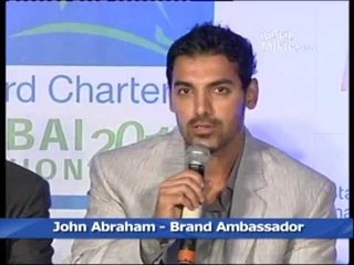 John Abraham at the press conference of 'Mumbai Marathon - 2012'
