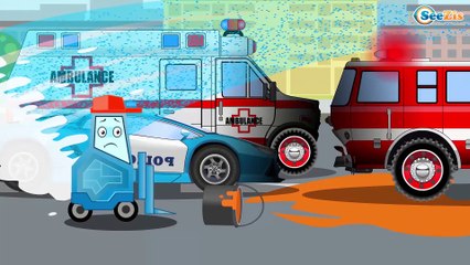 The Brave Fire Truck and Super Cars - Chi Chi Puh - Cars & Trucks for Kids