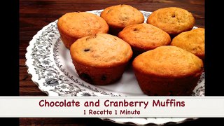 Chocolate and Cranberry Muffins (HD)