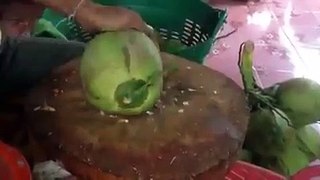 Coconut cuting & parcel new method   Whtasapp video   Amazing Video