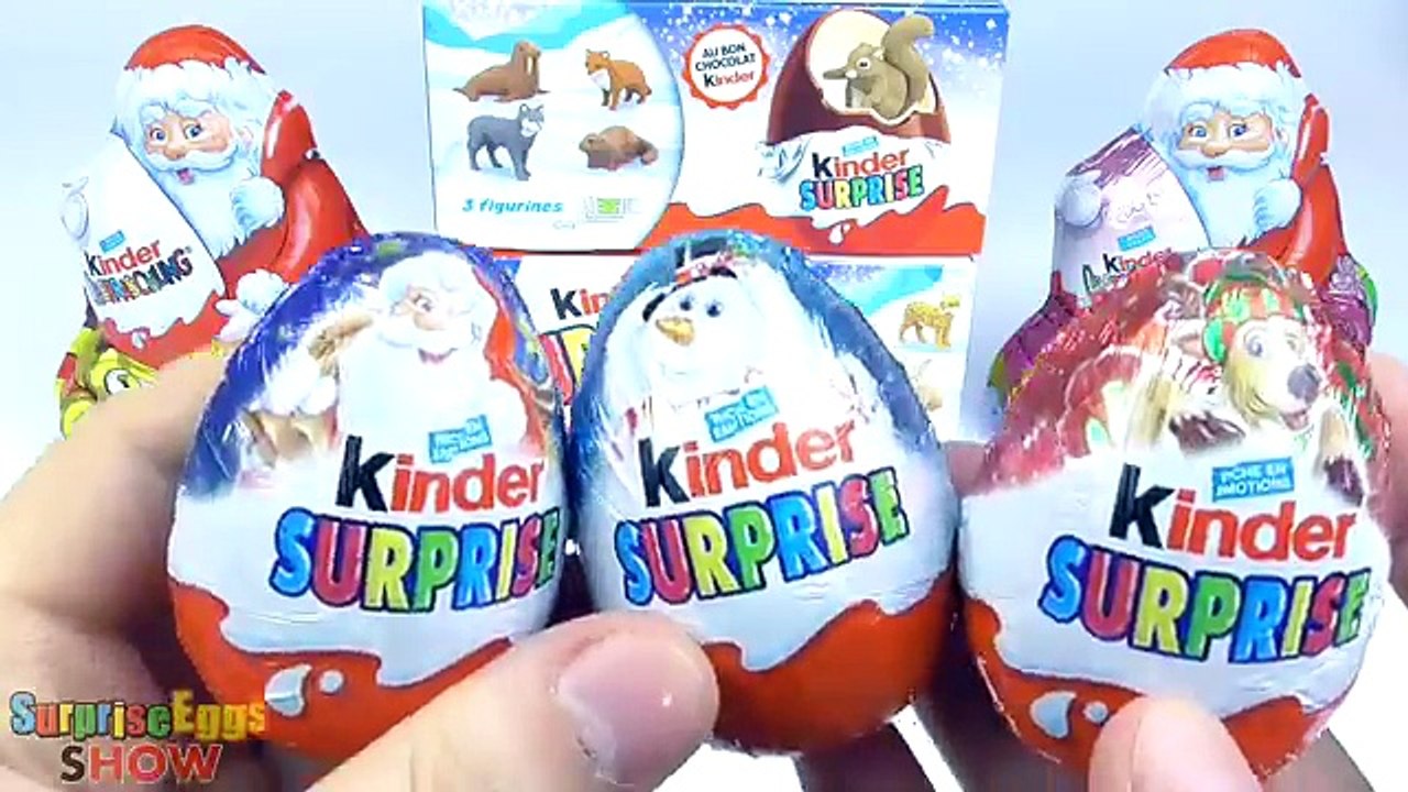 11 Jajko Niespodzianka Nowy Rok 2016 Kinder Niespodzianki Święty Mikołaj Jajka