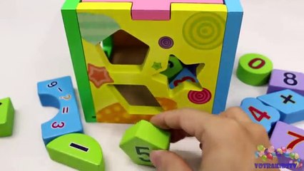 Learning Colors Shapes & Sizes with Wooden Box Toys for Children