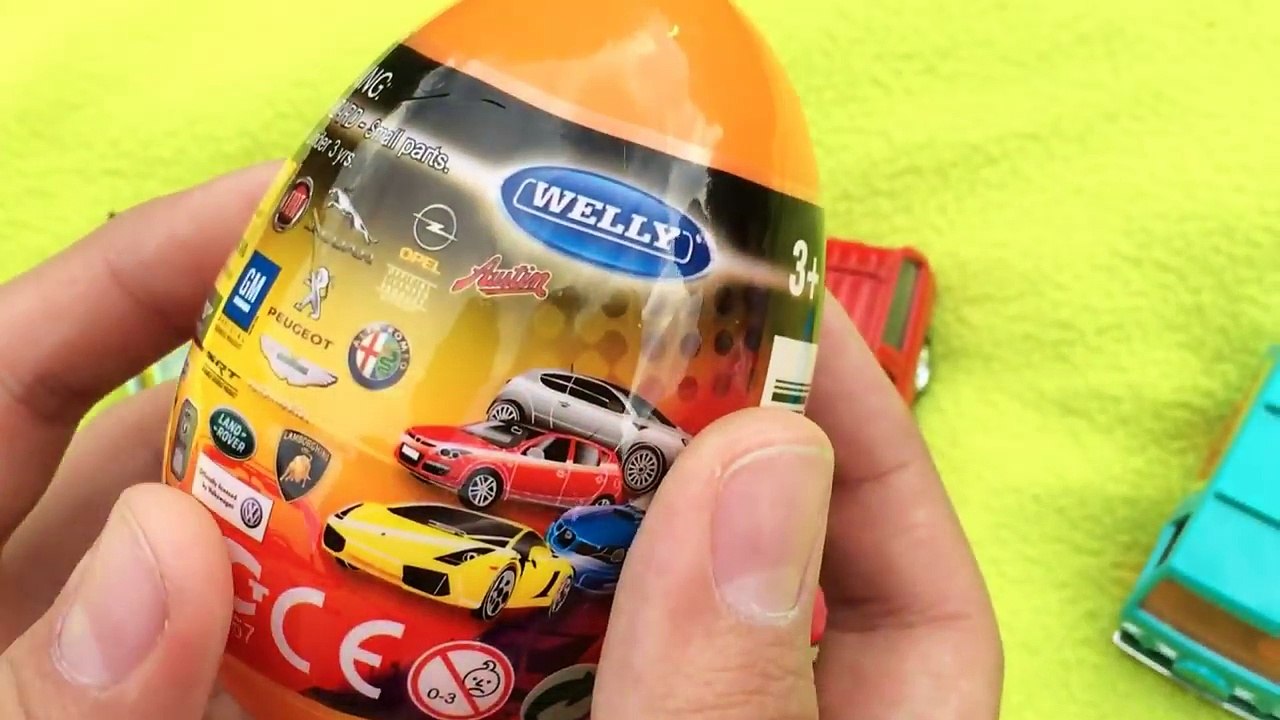 Киндер Сюрприз Тачки как Kinder Surprise Eggs Welly Cars Киндеры Kinder