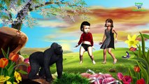 Animals Gorilla, Bear, Lion, Tiger Nursery Rhymes | Cartoon Children Rhymes