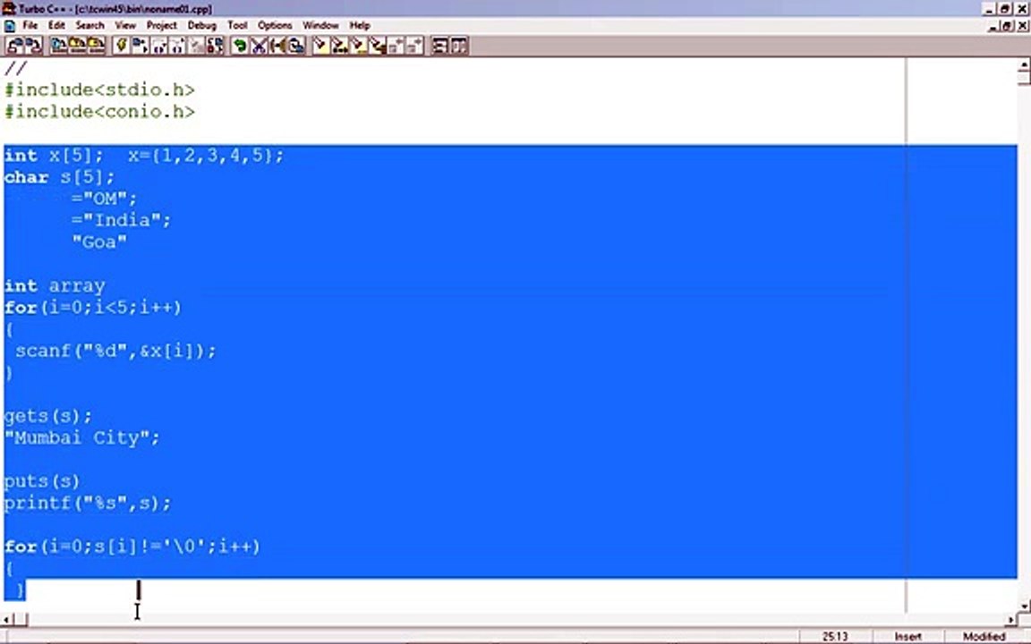 C Programming for Beginners - 11 - C String Programming Tutorial - C String