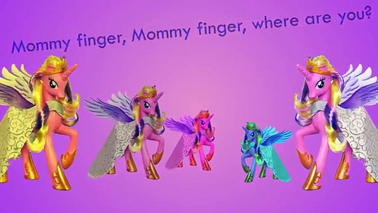 My Little Pony Finger Family Song Daddy Finger Nursery Rhymes Cartoon