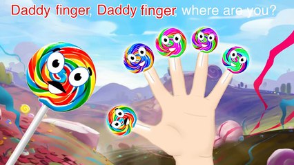Giant Lollipop Finger Family Nursery Rhymes Lyrics