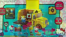 Hello Kitty School Bus teacher desk toys playground children kid video toy play disney toys