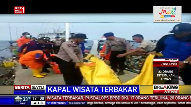 Suasana Proses Evakuasi Jenazah KM Zahro Ekspress