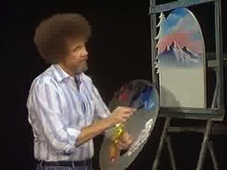 Bob Ross Mountain Mirage Wood Shape (Season 16 Episode 4)