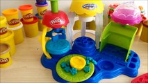 Play Doh - Easy Blue Flowers Cake - Fun Playset Sweet Shoppe Playdough Cupcake Cake Toys