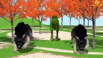 Spiderman Dinosaur Vs Gorilla Finger Family | Surprise Eggs Wild Animals 3D Animation