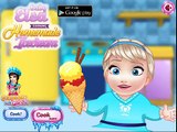 Baby Elsa Cooking Homemade Icecream, Baby Elsa cooking, cooking games