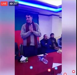Asad Umer briefing people of UC-37 and emphasizing on work before 2018 elections