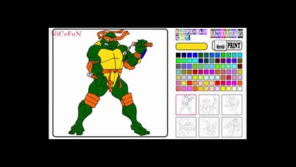 Ninja Turtles Coloring Pages For Kids - Ninja Turtles Coloring Pages Games