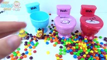 Toilet Candy M&Ms and Skittles Surprise Toys MInions Collection Playing Fun for Kids