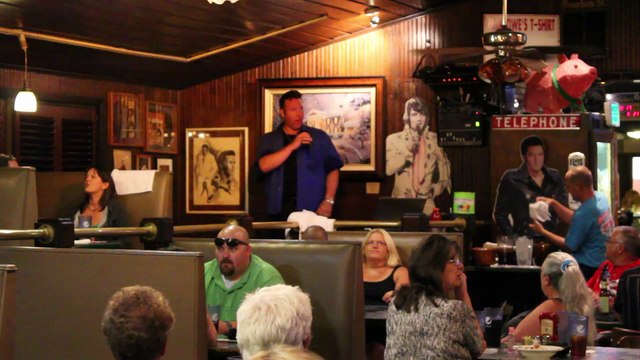 Scott Michael sings 'Devil In Disguise' Marlowes Elvis Week 2013