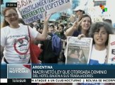 Argentina: empleados del Hotel Bauen lucharán contra veto del pdte.