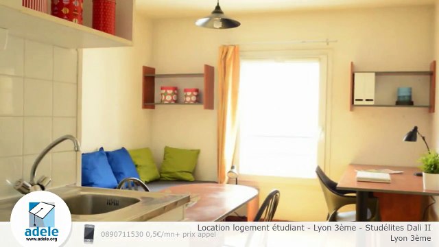 Location logement étudiant - Lyon 3ème - Studélites Dali II