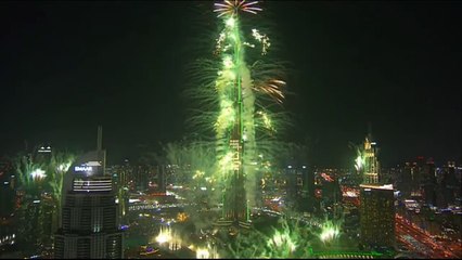 Burj Khalifa Dubai new year eve's fireworks,Fireworks Show Dubai 2017
