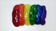 Slime Arcoiris Como hacer un arcoíris elástico super brillante