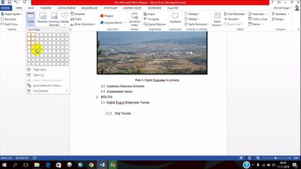 Microsoft Word'de Tablo Listesi Oluşturma