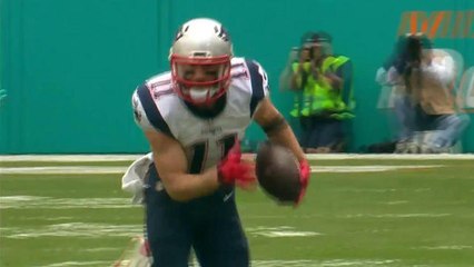 Tom Brady throws laser to Julian Edelman for first down