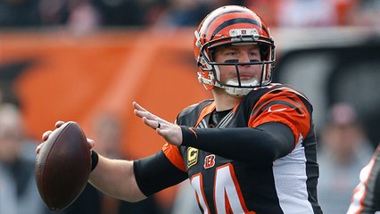 Andy Dalton hits Cody Core for a 22-yard gain