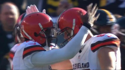 Robert Griffin III fires one on target to Gary Barnidge for 4-yard quick hit TD
