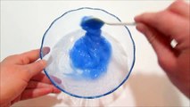 Como hacer Slime azul con pintura acrílica - DIY