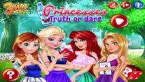 Disney Princesses Frozen Elsa Anna Rapunzel and Ariel Truth Or Dare Game for Kids