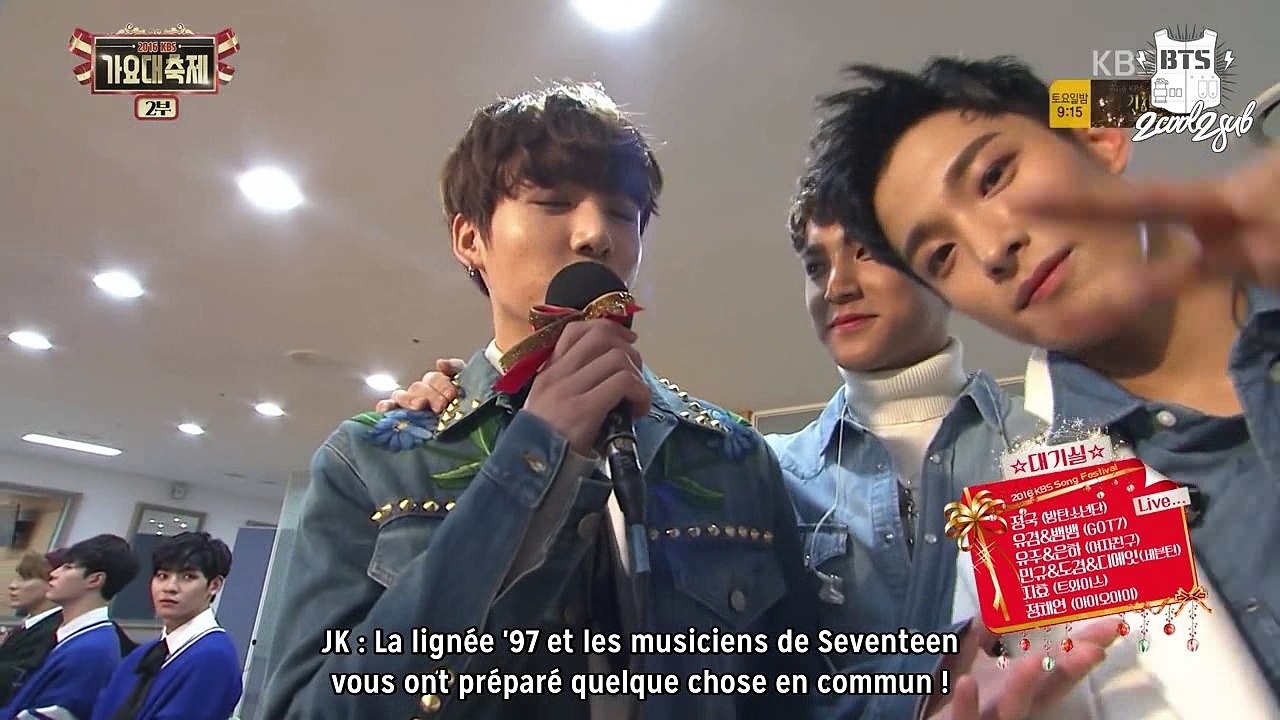 [CUT] 161229 Jungkook @ KBS Song Festival 2016 Backstage (VOSTFR)