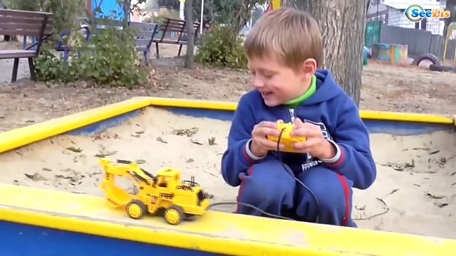 Excavator Toys. Test Drive - Excavator. Construction Vehicles for kids. Cars Toys Review Episode 13