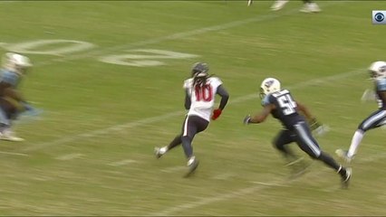 Osweiler finds Hopkins in the middle for 27-yard gain