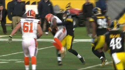 Ryan Shazier slams Andrew Hawkins for critical loss of 14 yards