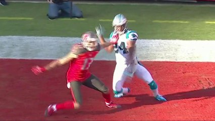 Jameis Winston throws a fantastic ball to Mike Evans for a TD
