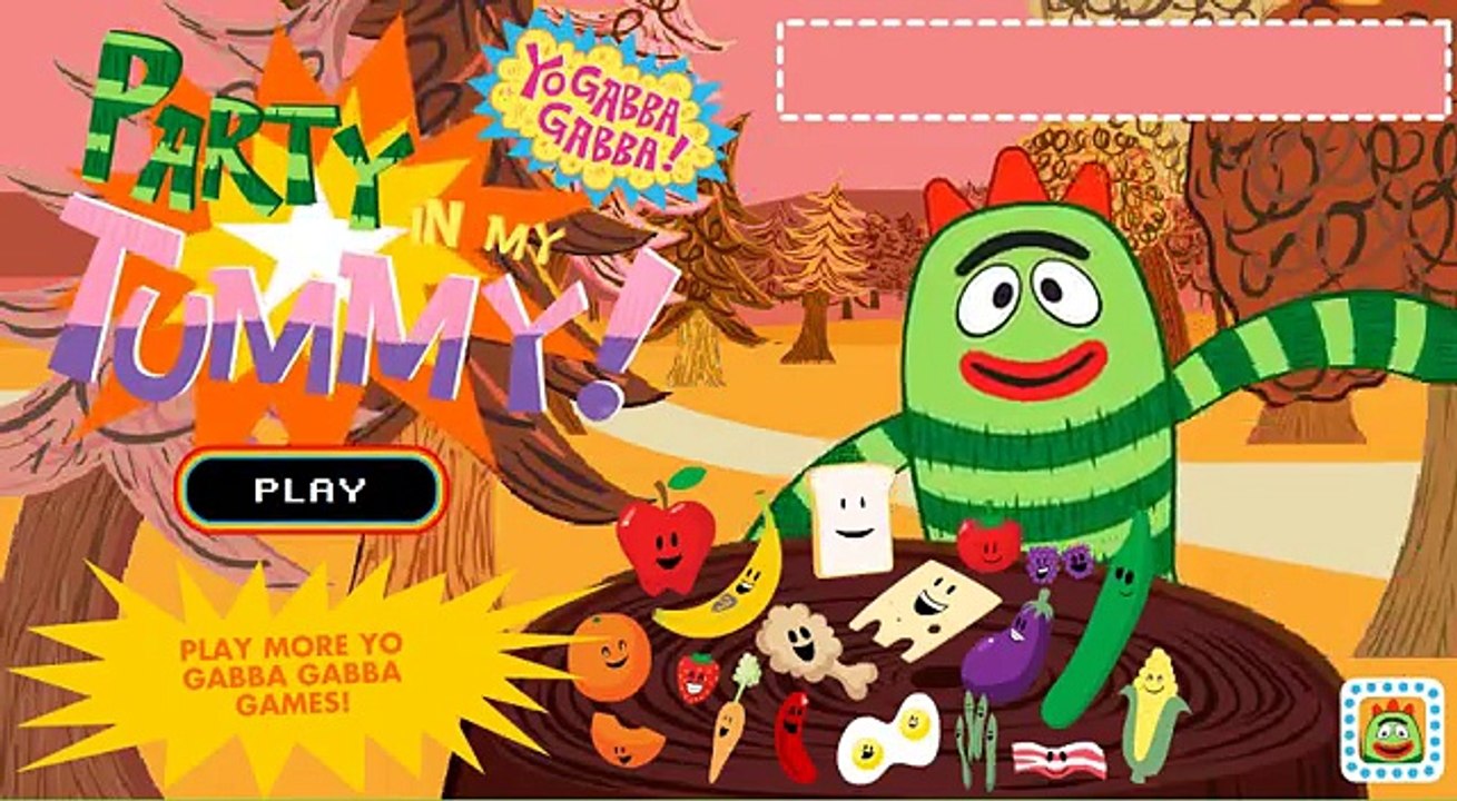 Nick JR Yo Gabba Gabba Party in My Tummy - Cartoon Movie Game - New Episodes