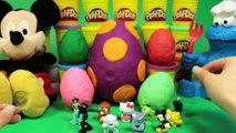 Play Doh Eggs Easter Eggs Surprise Eggs Mickey Mouse Cookie Monster Peppa Pig
